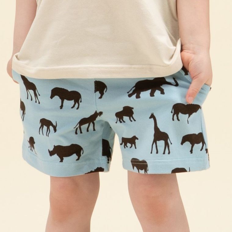 Szorty chłopięce, niebieske, Pinokio