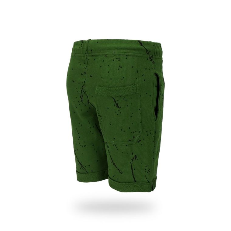 Szorty chłopięce, zielone, nakrapiany wzór, Tup Tup