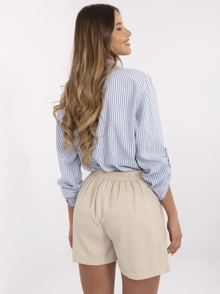Szorty damskie, beżowe, Italy Moda