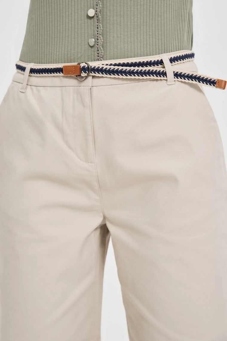 Szorty damskie, beżowe, Moodo