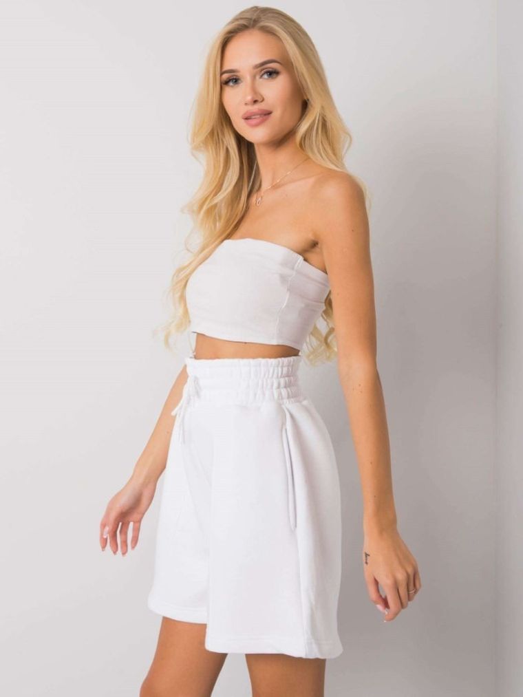 Szorty damskie, białe, Basic Feel Good