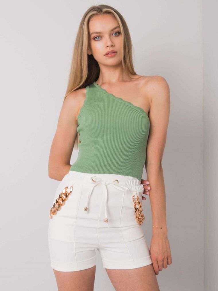 Szorty damskie, białe, Italy Moda