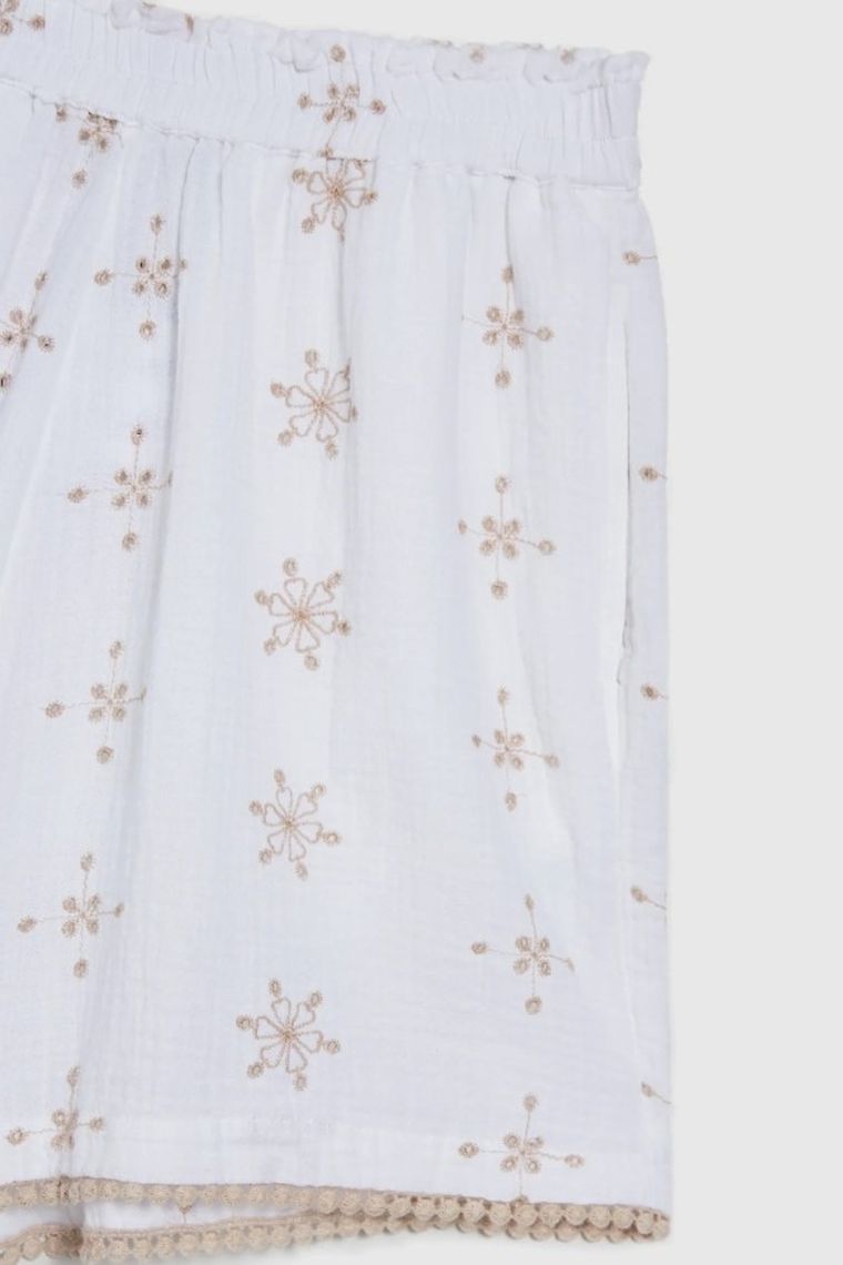 Szorty damskie, białe, Moodo