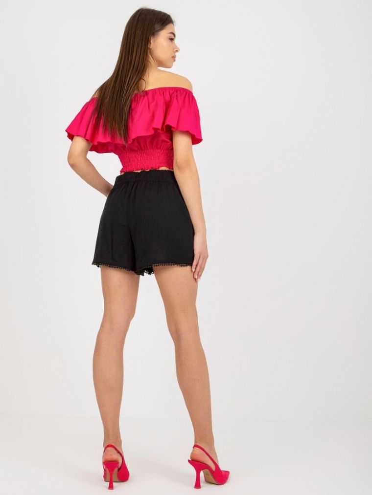 Szorty damskie, czarne, Fresh Made