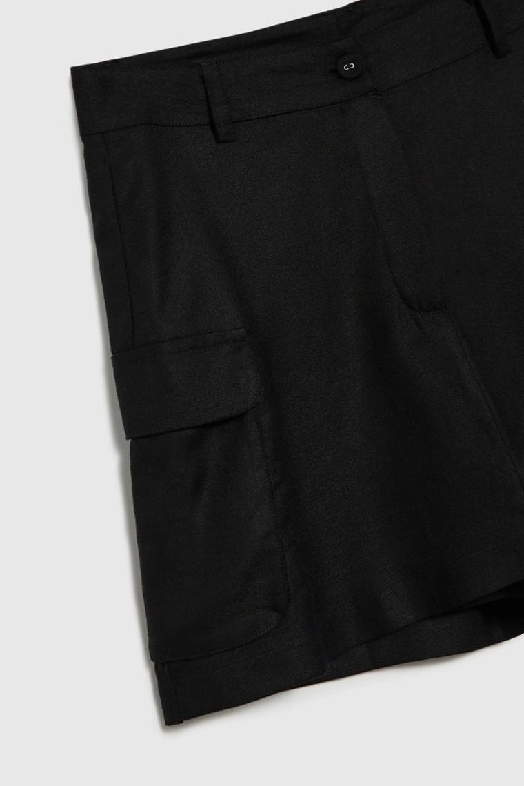 Szorty damskie, czarne, Moodo