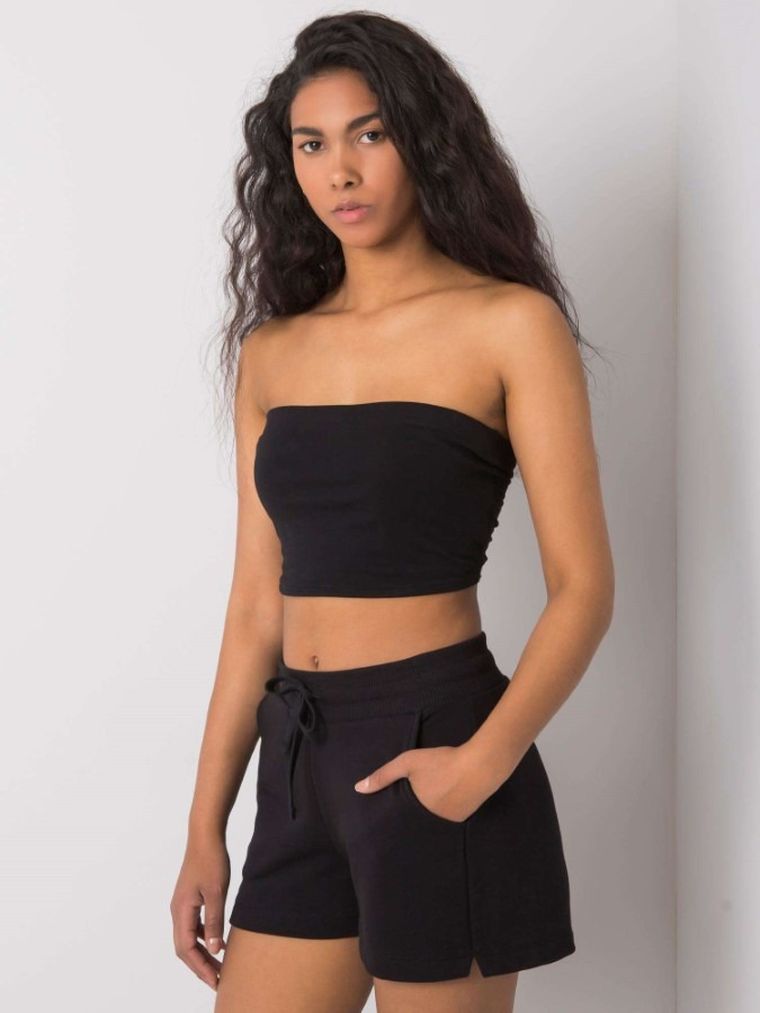 Szorty damskie, czarne, Rue Paris