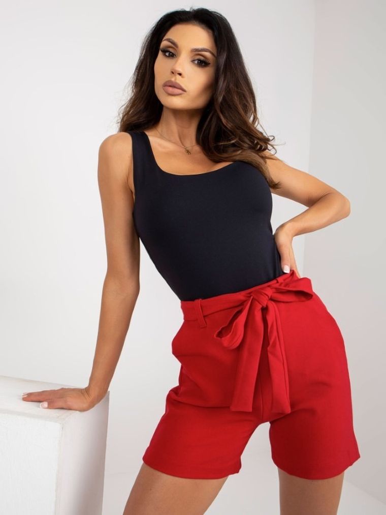 Szorty damskie, czerwone Lakerta