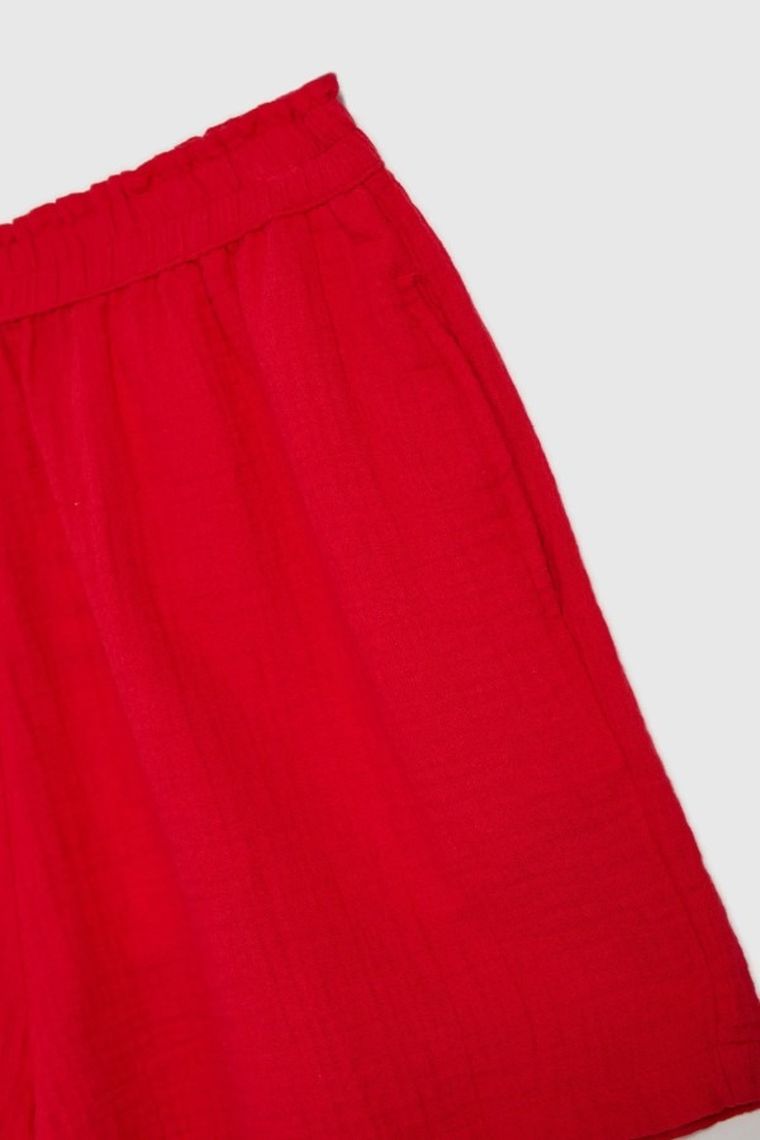 Szorty damskie, czerwone, Moodo