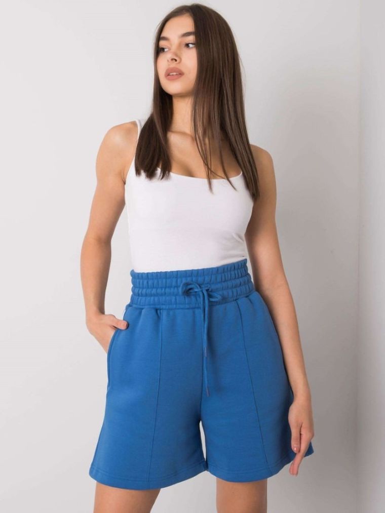 Szorty damskie, niebieskie, Basic Feel Good