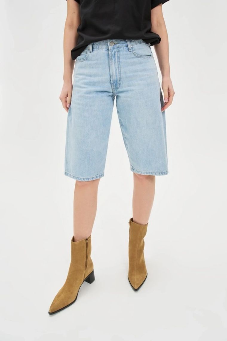 Szorty damskie, niebieskie, Moodo