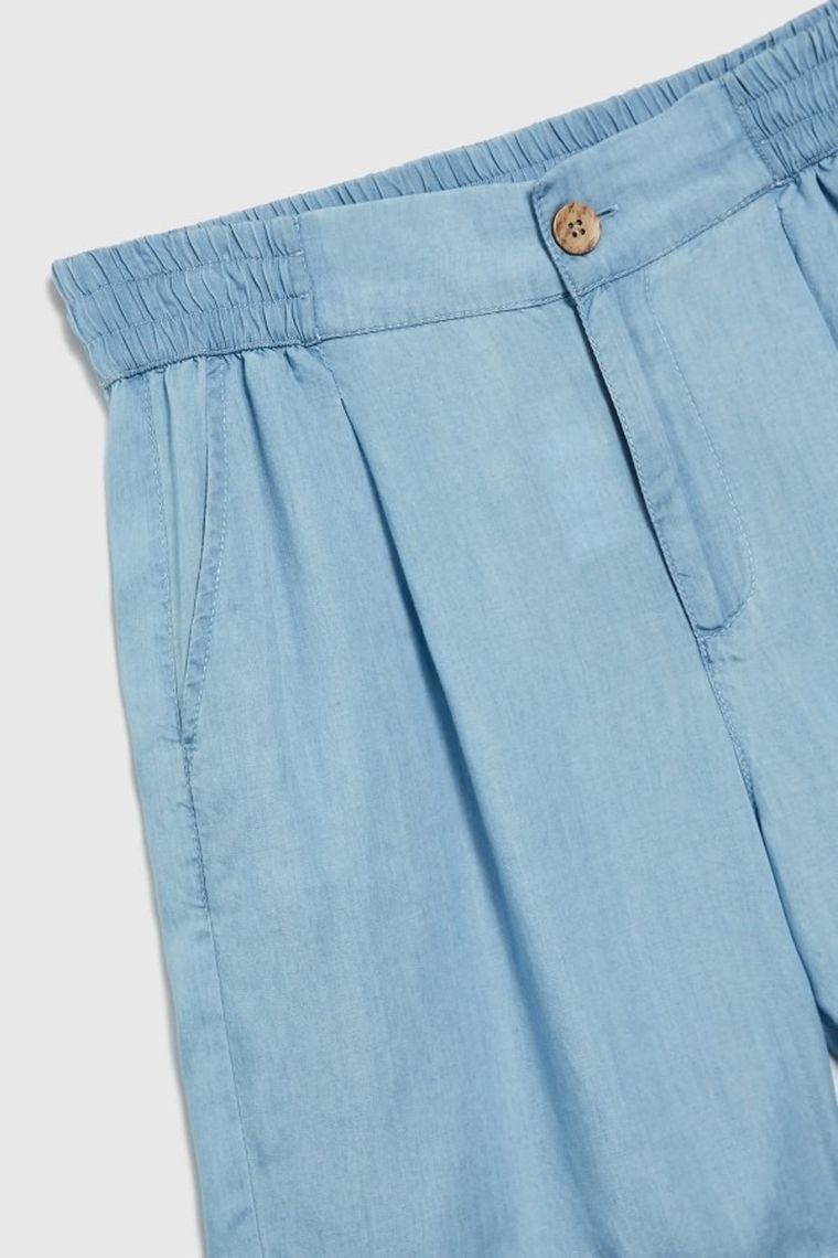 Szorty damskie, niebieskie, Moodo