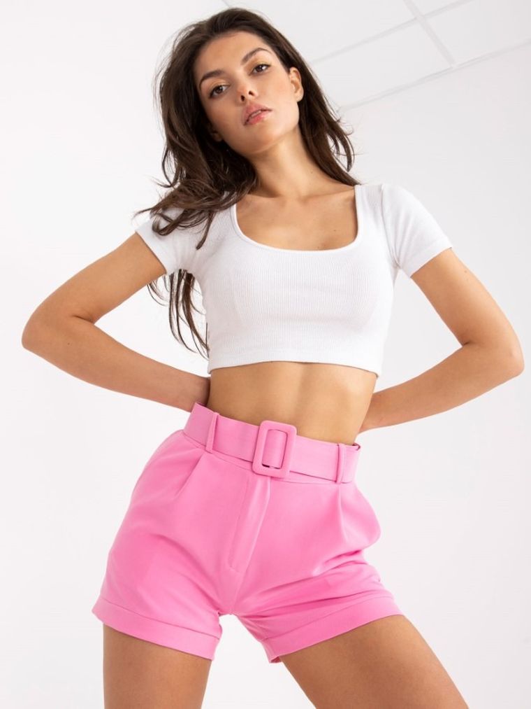 Szorty damskie, różowe, Italy Moda