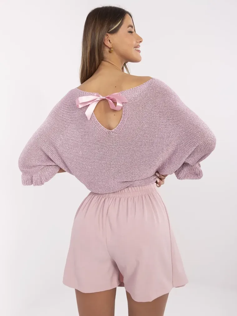 Szorty damskie, różowe, Italy Moda