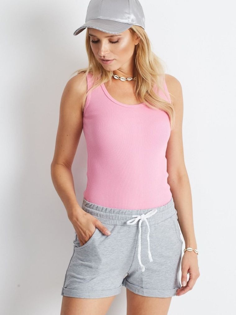 Szorty damskie, szare, Basic Feel Good