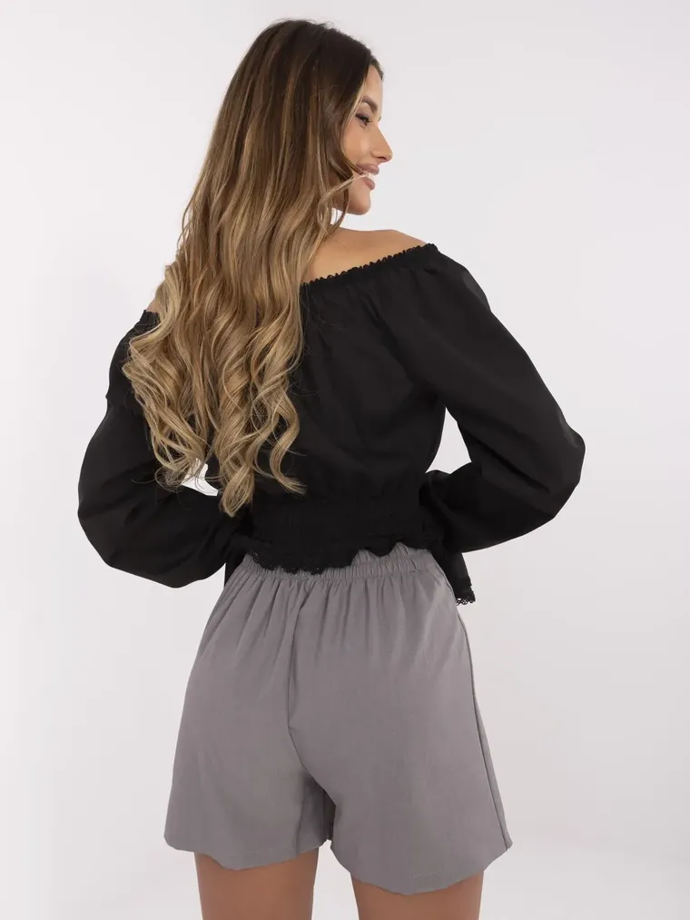 Szorty damskie, szare, Italy Moda