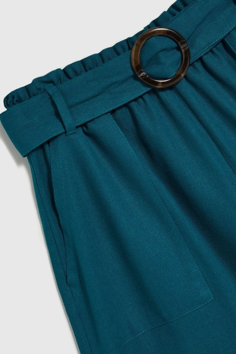 Szorty damskie, turkusowe, Moodo