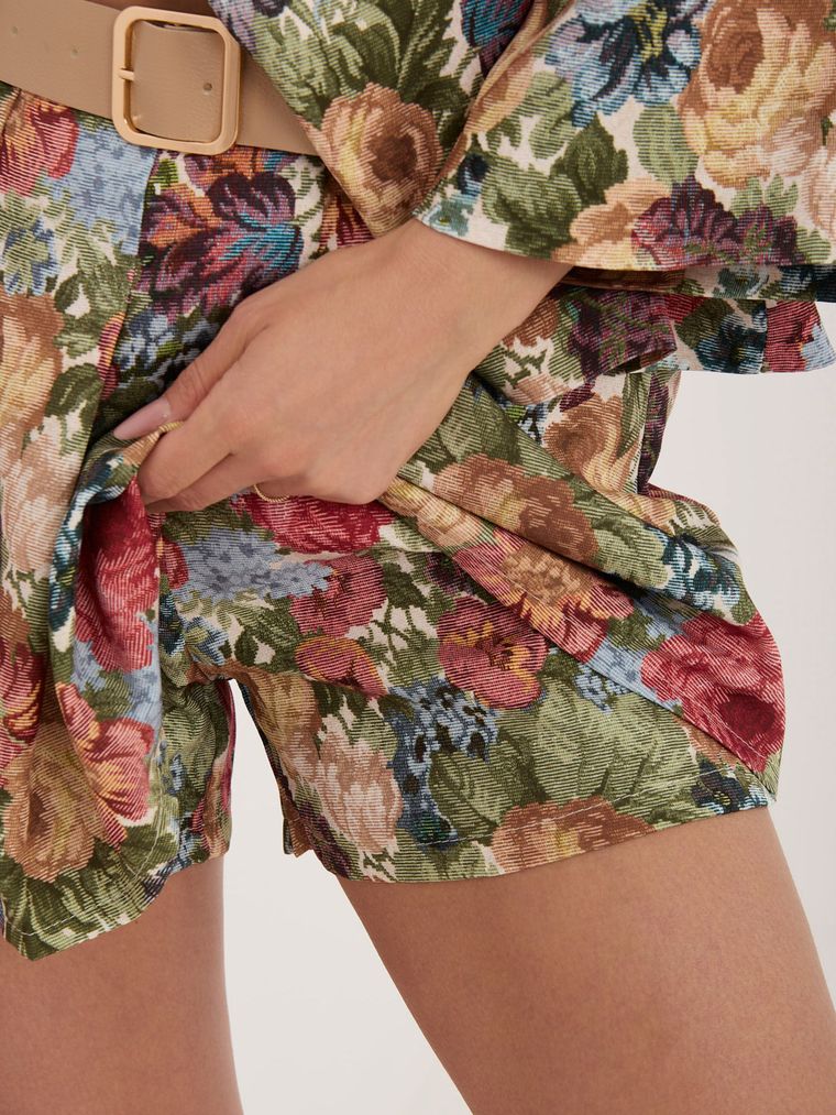 Szorty damskie, zielone, Italy Moda