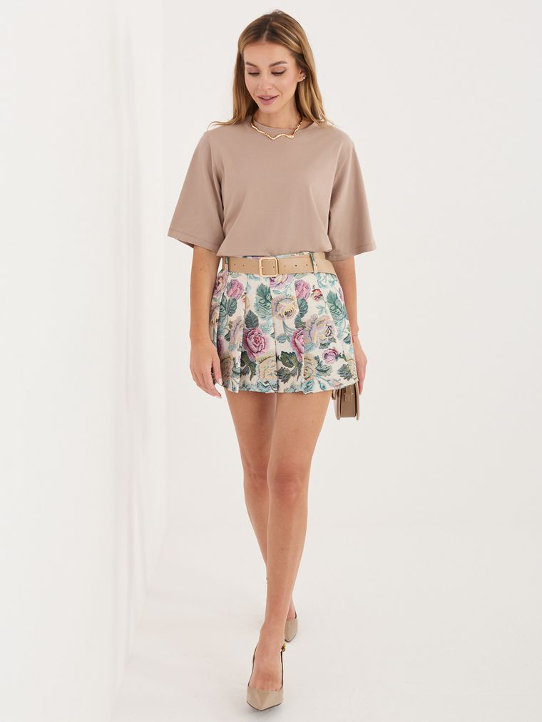 Szorty damskie, zielone, Italy Moda