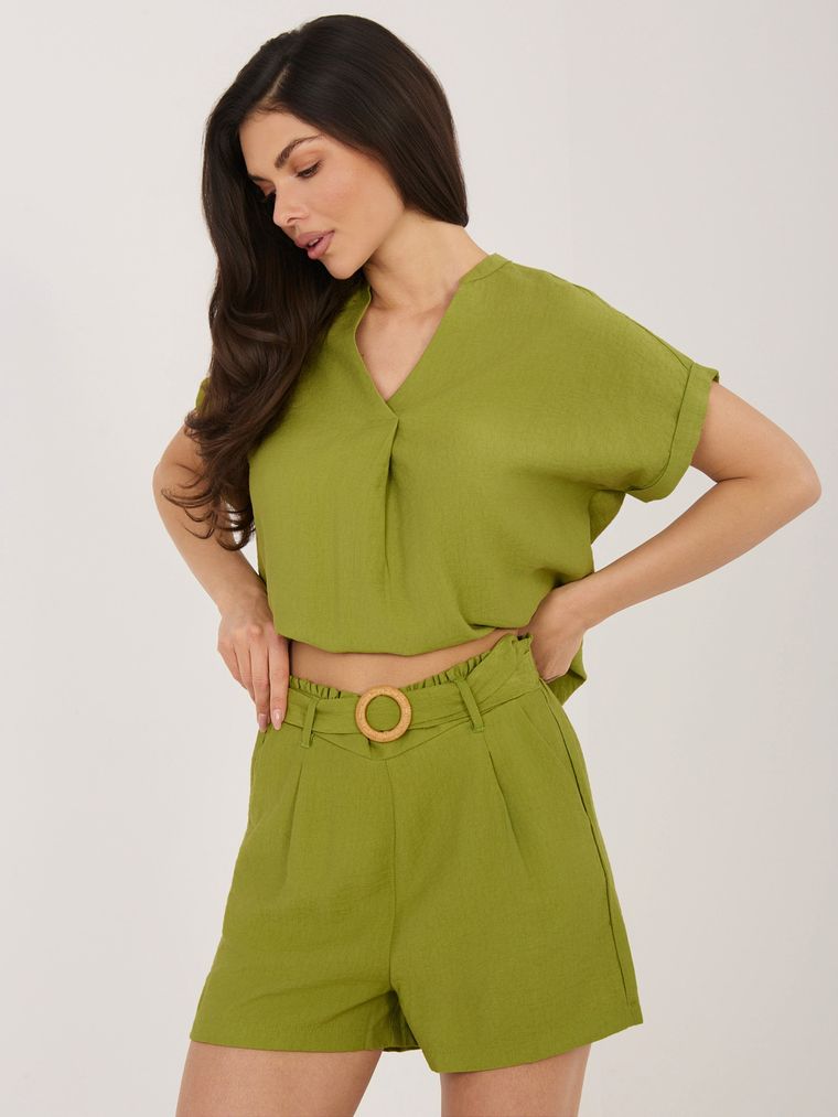 Szorty damskie, zielone, Sublevel