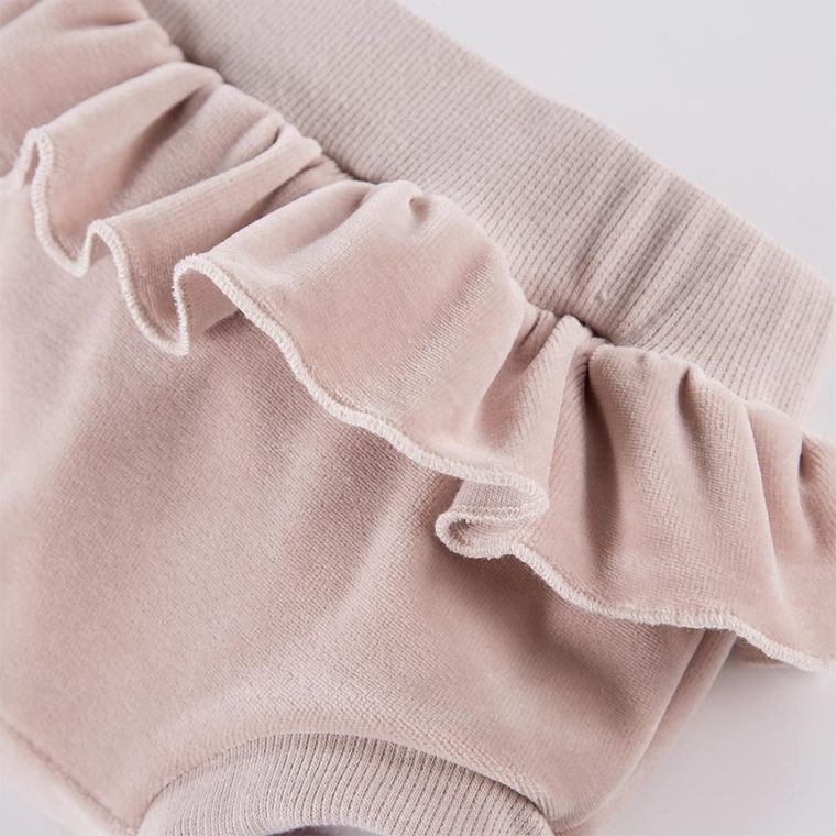 Szorty dziewczęce, bloomersy, beżowe, Eevi