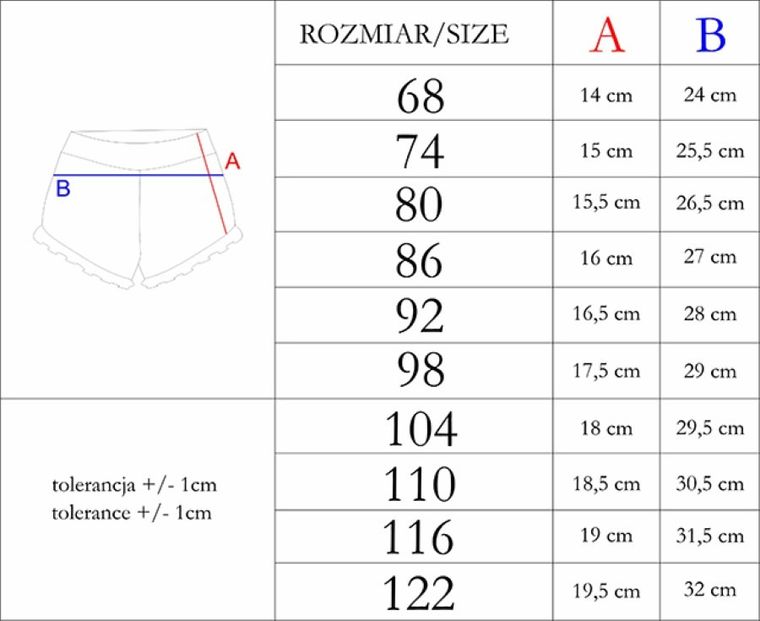 Szorty dziewczęce, ecru, Nicol
