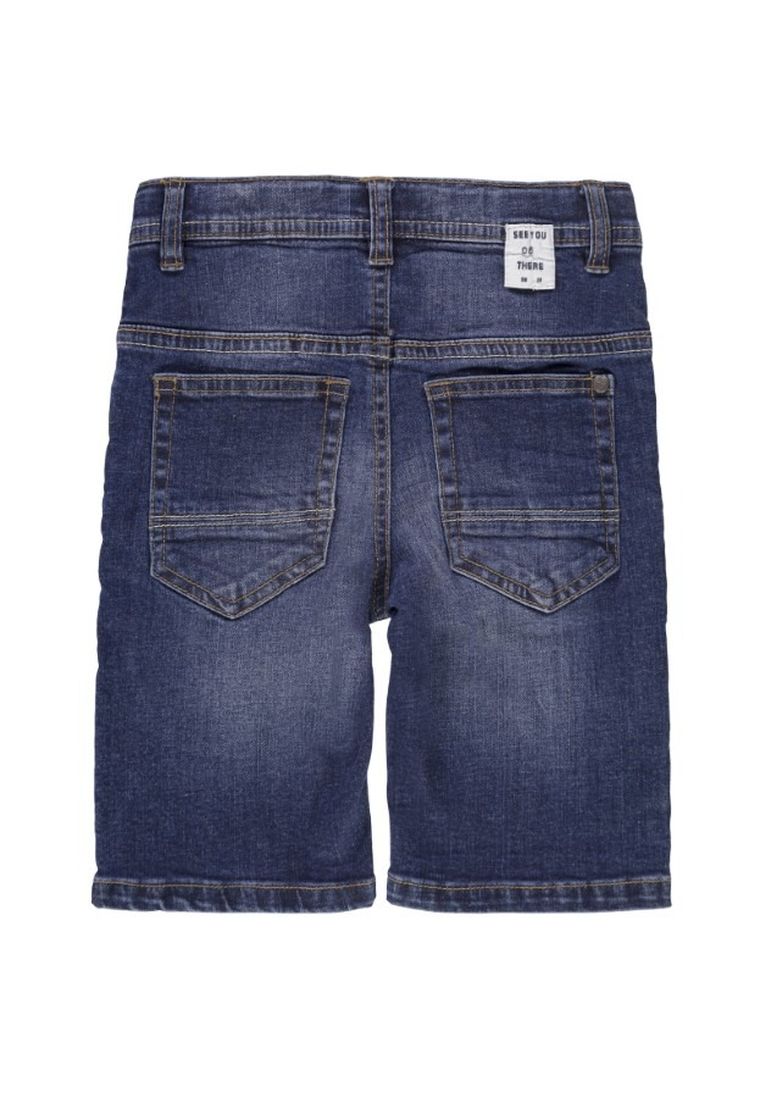 Szorty jeansowe chłopięce, bermudy, ciemny denim, Tom Tailor