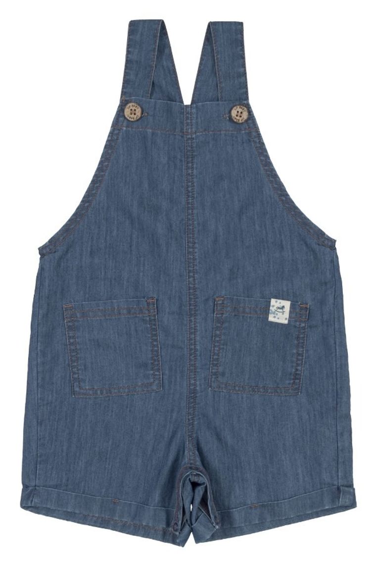 Szorty ogrodniczki jeansowe chłopięce, denim, Up Baby
