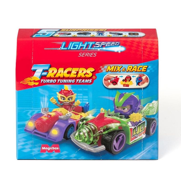 T-Racers, Light Speed, Car Racer, pojazd z figurką