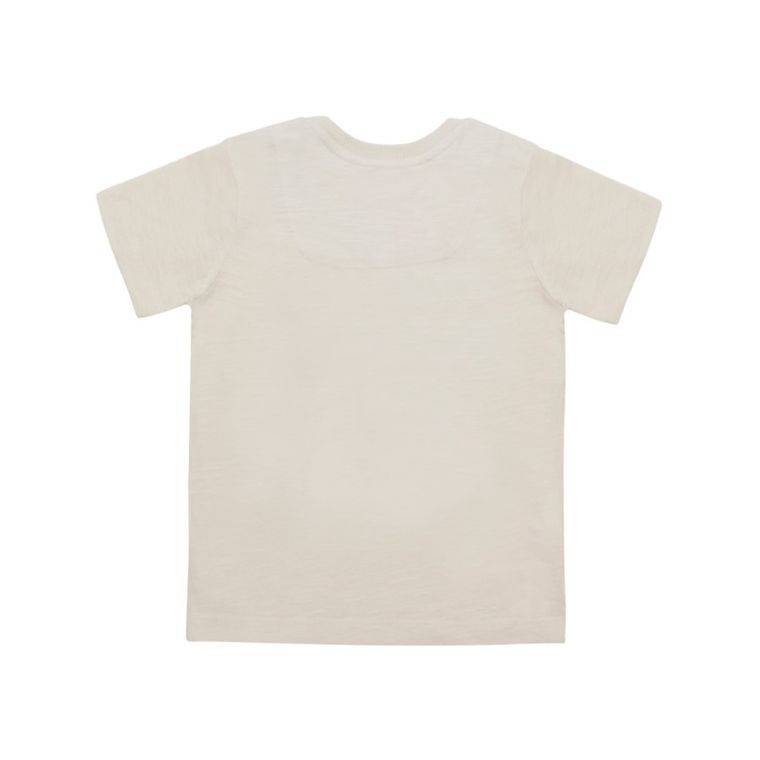 T-shirt chłopięcy, beżowy, Kanz