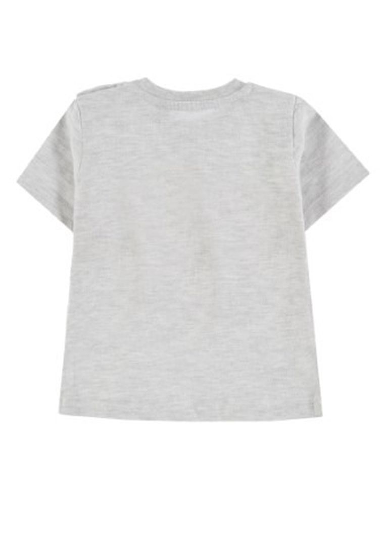 T-shirt chłopięcy, beżowy, Tom Tailor