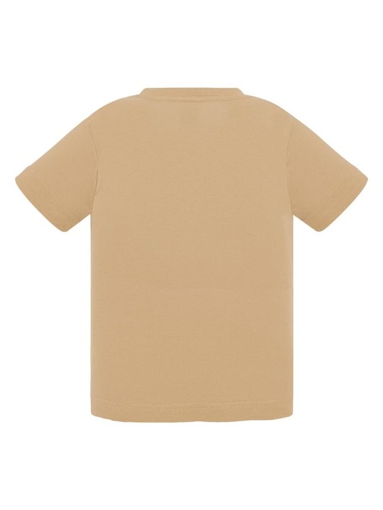 T-shirt chłopięcy, beżowy, Tup Tup