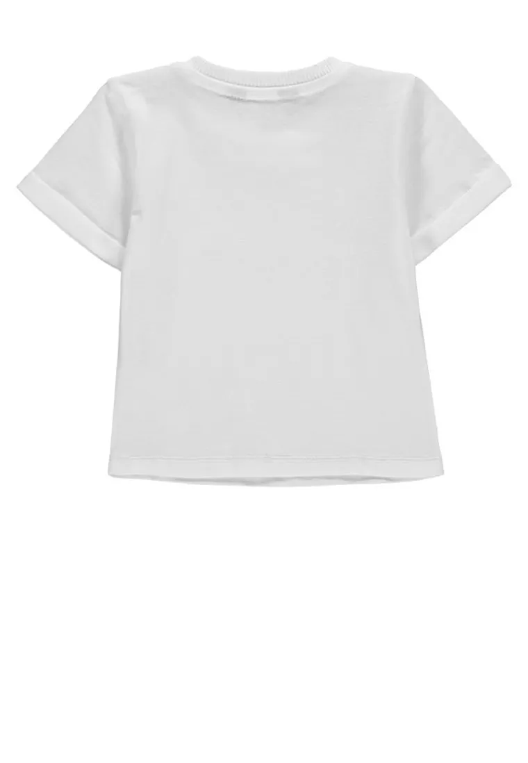 T-shirt chłopięcy, biały, Kanz