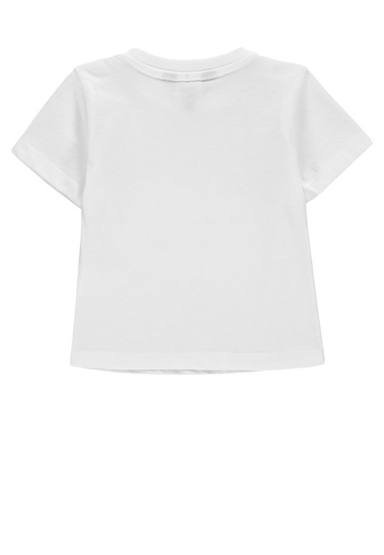 T-shirt chłopięcy, biały, Kanz