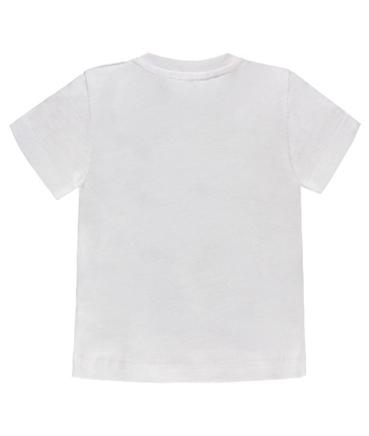 T-shirt chłopięcy, biały, Kanz