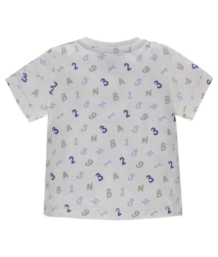 T-shirt chłopięcy, biały, Kanz