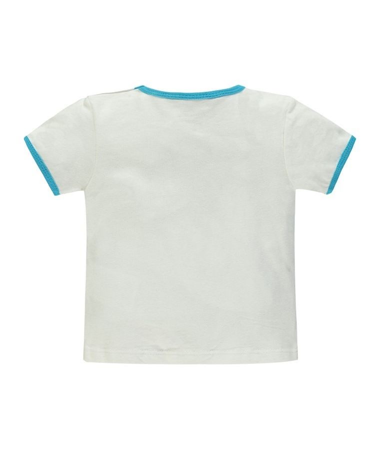 T-shirt chłopięcy, biały, Kanz