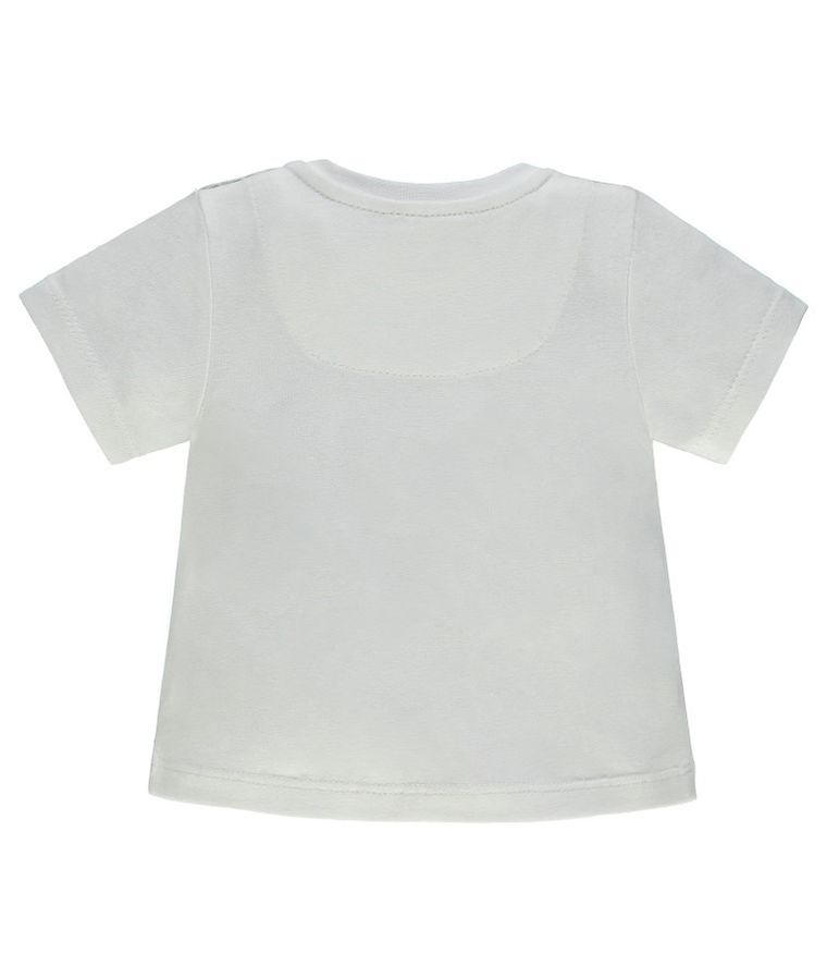 T-shirt chłopięcy, biały, Kanz