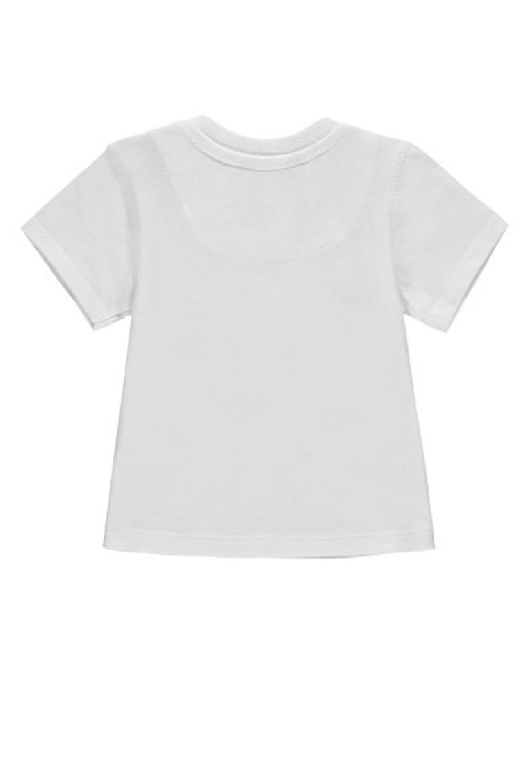 T-shirt chłopięcy, biały, Kanz