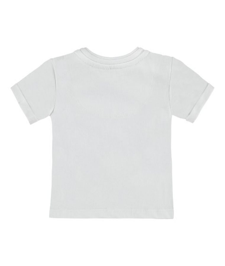 T-shirt chłopięcy, biały, Kanz