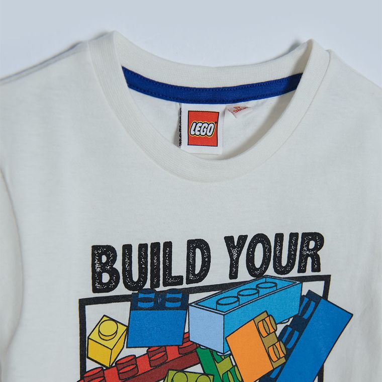 T-shirt chłopięcy, biały, LEGO