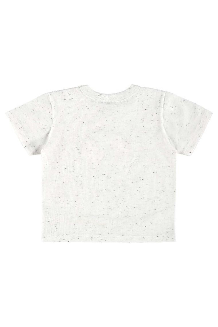 T-shirt chłopięcy, biały, Quimby