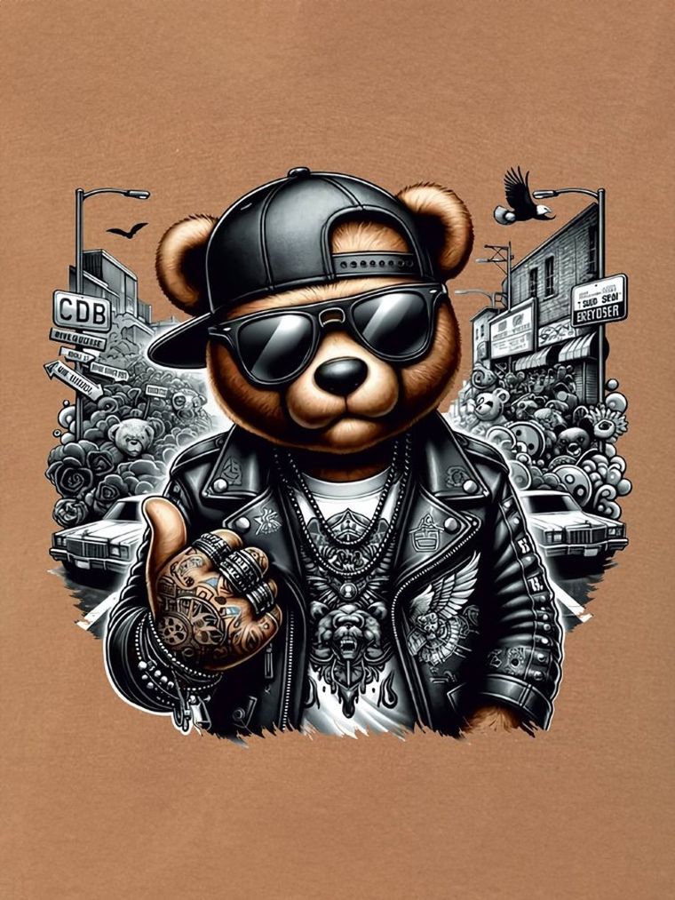 T-shirt chłopięcy, brązowy, Tup Tup