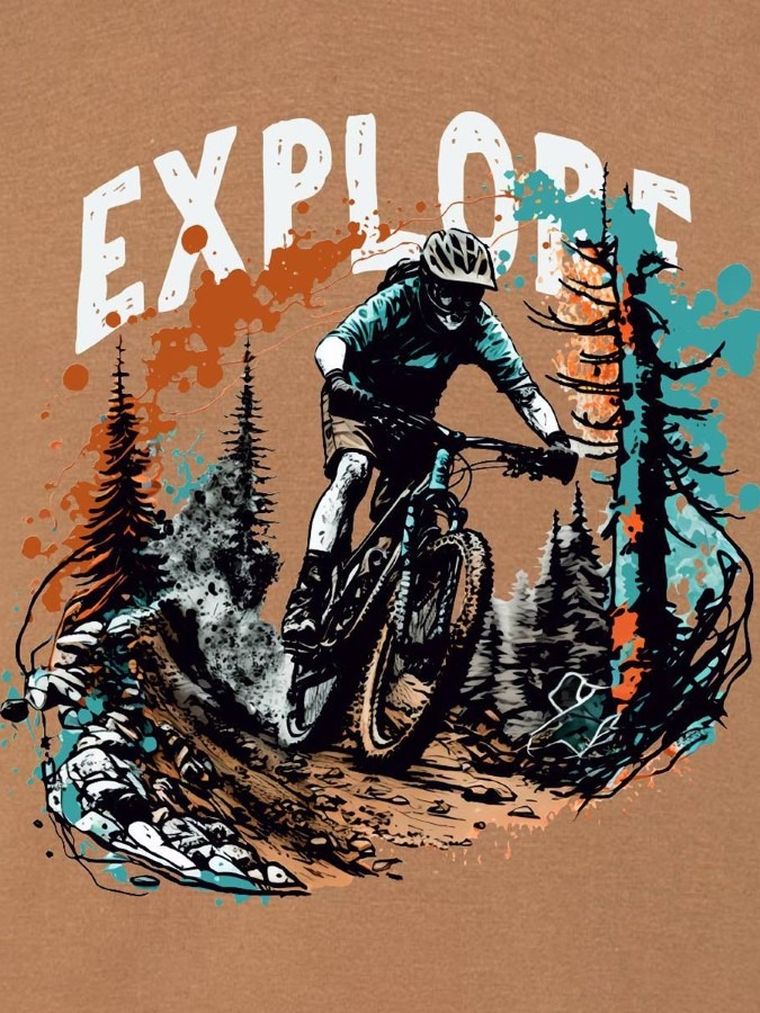 T-shirt chłopięcy, brązowy, Tup Tup