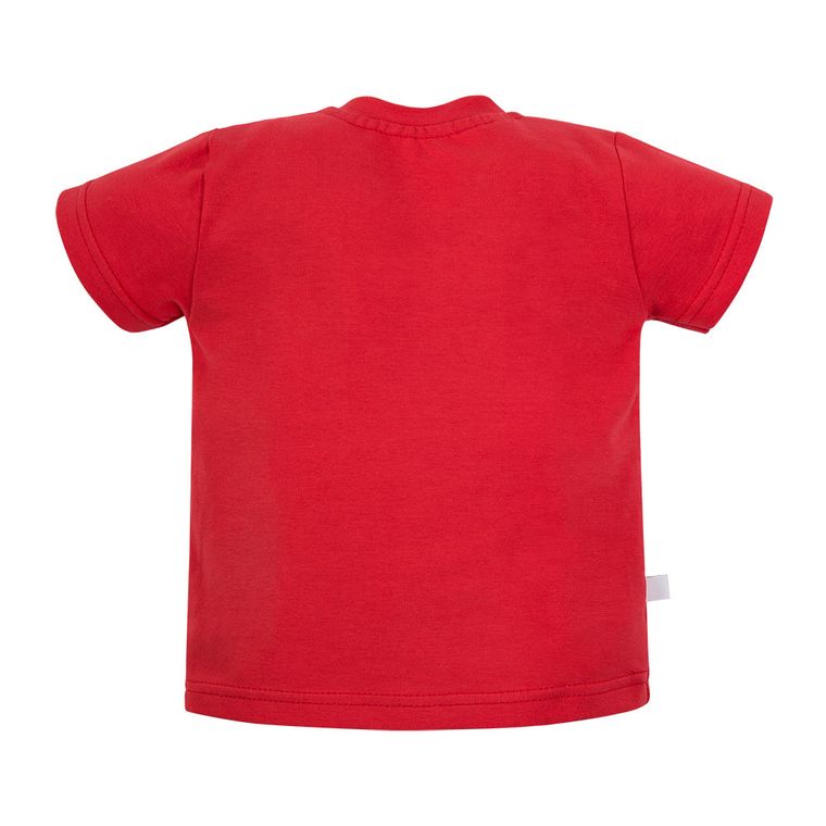 T-shirt chłopięcy, czerwony, Eevi