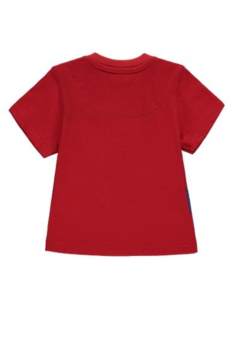 T-shirt chłopięcy, czerwony, Kanz