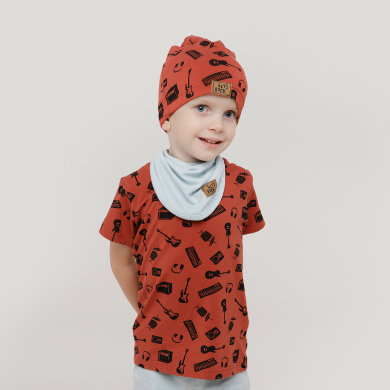 T-shirt chłopięcy, czerwony, Pinokio