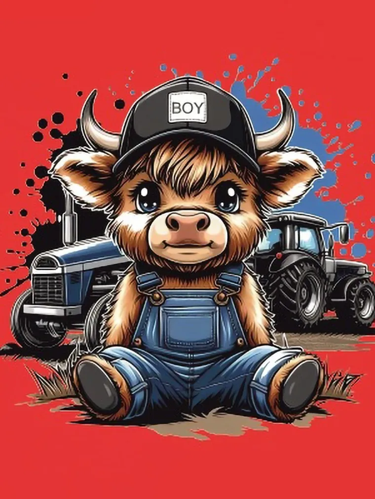 T-shirt chłopięcy, czerwony, Tup Tup