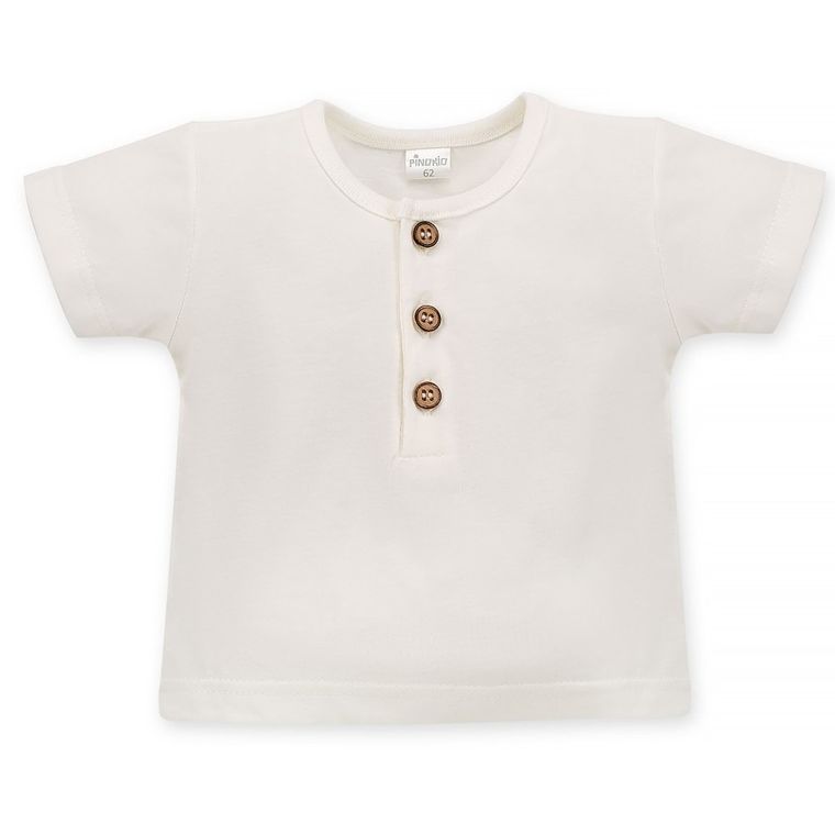 T-shirt chłopięcy, ecru, Pinokio