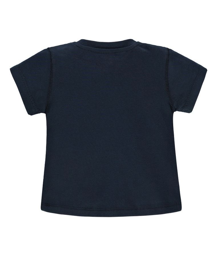 T-shirt chłopięcy, granatowy, Kanz