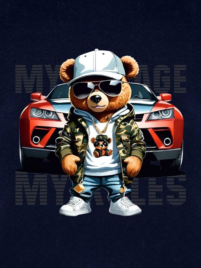 T-shirt chłopięcy, granatowy, Tup Tup